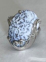 Агат П (кольцо из серебра)