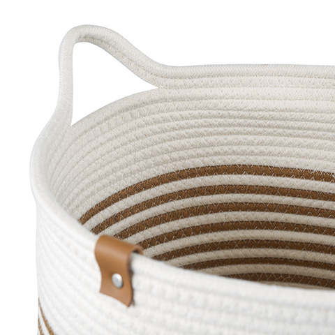 Корзина для хранения Bergenson Bjorn Thea 35х48см бежевая/горчичная