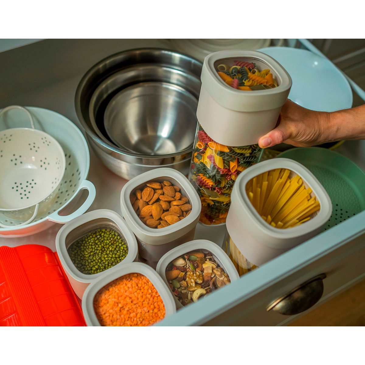 Набор контейнеров для сыпучих продуктов Flip Storage, 5 пр., арт. 883064 - фото 4