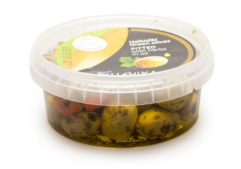Оливки без косточки с травами в масле Ellenika, 250г