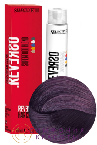 Крем-краска без аммиака Reverso Hair Color 6.7 Темный блондин фиолетовый Selective, 100 мл