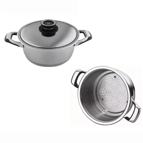 SILGA SET STEAMER Кастрюля средняя 24 см со вставкой-пароваркой