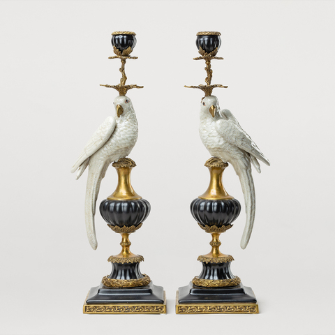 ПОДСВЕЧНИКИ DC WHITE PARROTS СЕТ ИЗ 2 ШТ