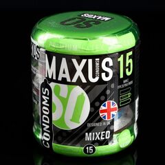 Презервативы в металлическом кейсе MAXUS Mixed - 15 шт. - 