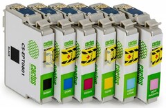 Картридж струйный Cactus CS-EPT0807 черный, желтый, голубой, пурпурный, светло-голубой, светло-пурпурный набор (68.4мл) для Epson St Ph P50