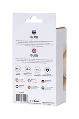 Фиолетовая силиконовая анальная пробка Glob - 10 см. - 