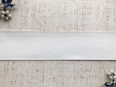 Резинка вязаная, ш. 4 см, белый