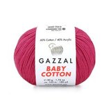 Пряжа Gazzal Baby Cotton 3415 малина