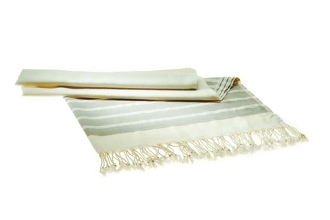 Банная простыня-пештемаль 90x180 Hamam Fula зеленая