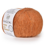 Пряжа Gazzal Super Kid Mohair 64419 апельсин