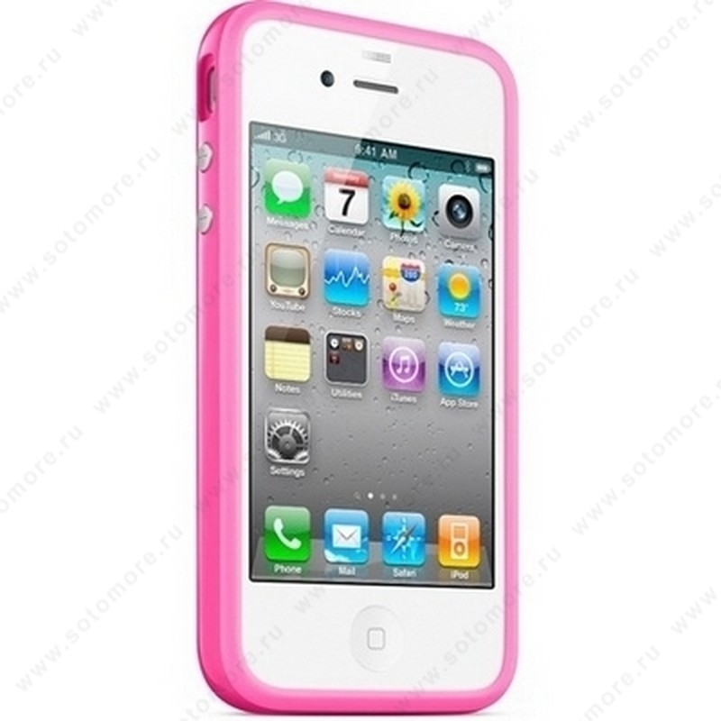 Бампер Apple для Apple iPhone 4 Bumper - Pink