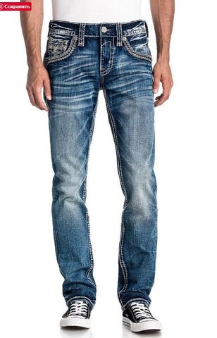 Rock Revival | Джинсы мужские BISQUE A200 RP2472A200 перед