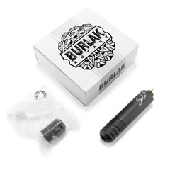 ТАТУ МАШИНКА BURLAK TATTOO MACHINES SOLO 2 MATTE BLACK с гравировкой + держатель 26 мм