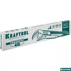 KRAFTOOL PANZER-45, №4, 3?, 670 мм, трубный ключ с изогнутыми губками (2735-30)