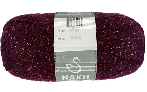 Пряжа Nako Mohair Simli Special 10187 шоколад (уп.5 мотков)