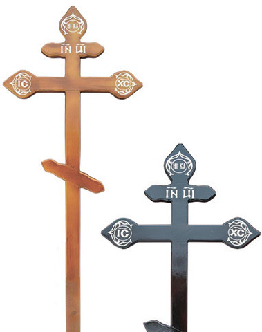 Деревянный крест на могилу сосновый 
