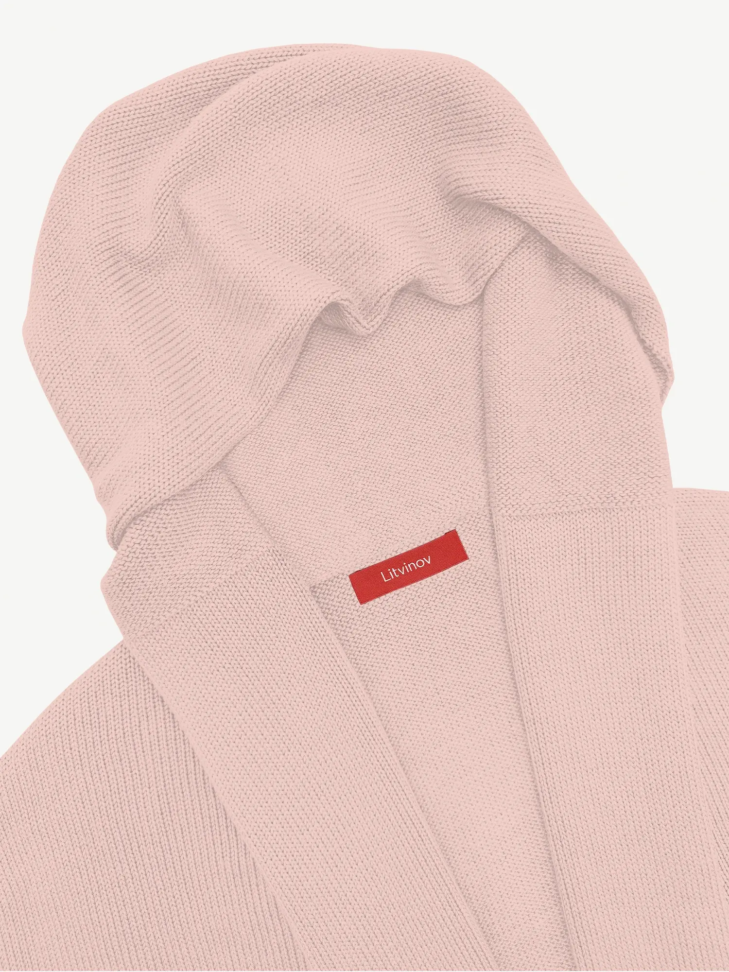 Кардиган с капюшоном из мягкой шерсти