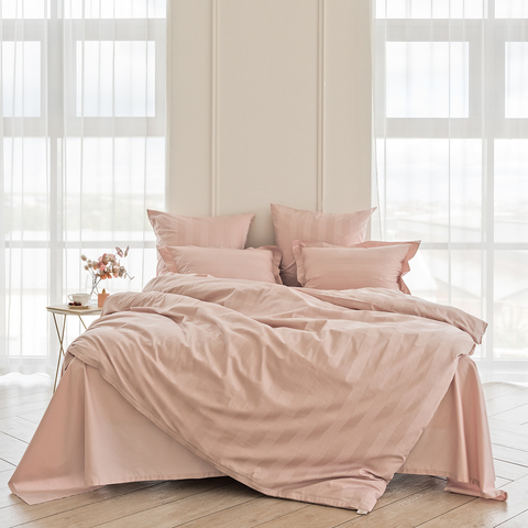 Постельное бельё LaPrima «Urban Classic» (полоса 5х5) мако-сатин (2 сп) - Розовая камея - купить 3