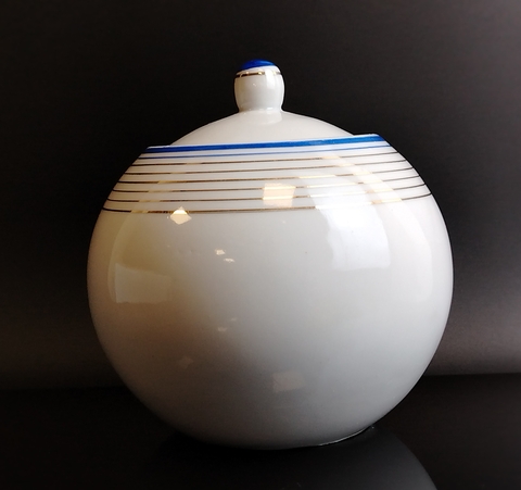 Сахарница фарфоровая клеймо Южно-уральский ФЗ, золочение, винтаж СССР 1963-1973 гг