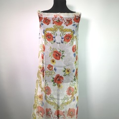 шелковый шифон с маками фото