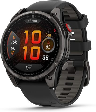 Умные часы Garmin Fenix 8 Pro 47 мм AMOLED Sapphire Titanium Серый | Carbon Gray (010-03198-00 | 010-03198-01)