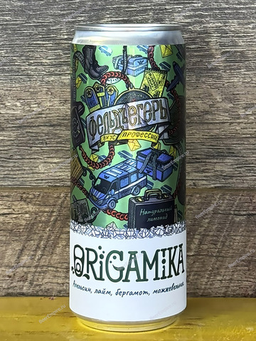 Лимонад Origamika Фельдъегерь (апельсин, лайм, бергамот, можжевельник) 0,33 л. ж/б