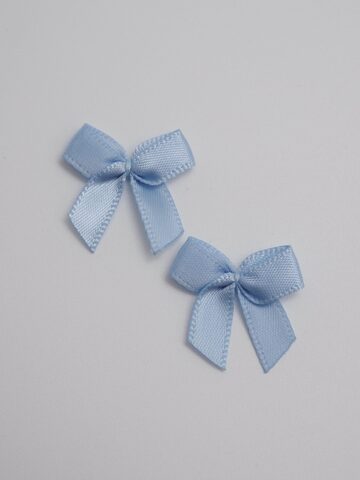 Бантик пришивной декоративный нежно-голубой 2 см