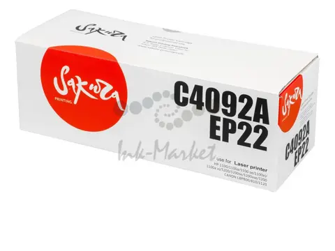 Картридж Sakura C4092A/EP22 для HP, Canon, черный, 2500 к.