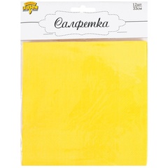 Салфетка желтая 33см 12шт
