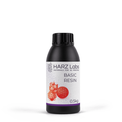 Фотополимер HARZ Labs Basic Resin, красный (0,5 кг)