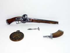 Miniature XIX weellock pistol