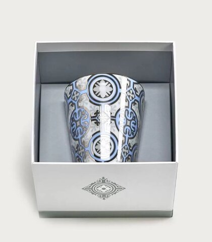 Свеча парфюмированная 200г Rose et Marius Casteu bleu ciel platine серая