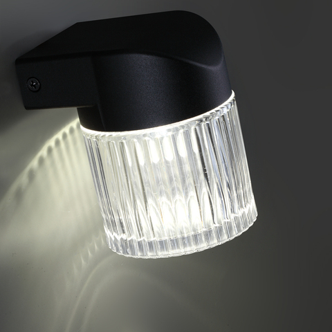 Уличный настенный светодиодный светильник 359291 STREET NT24 000 черный IP65 LED 7W 4000K 175-265V ESTIMA