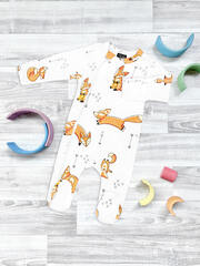 Комбинезон Mjölk Sleep and Play Лисички, уценка