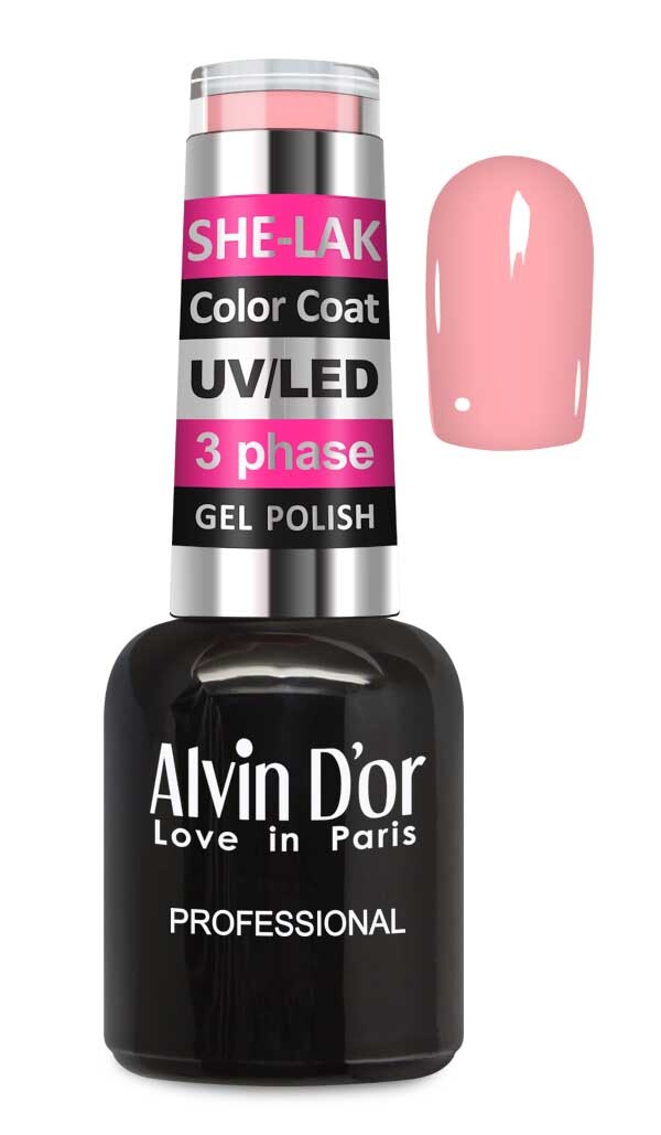 Alvin D`or  ADN-35М Лак SHE-LAK Color Coat  тон  3504   8мл