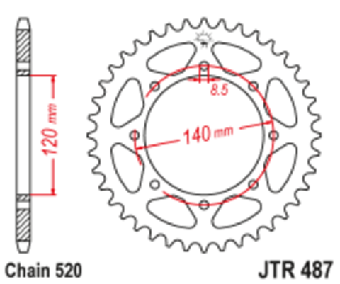 Звезда ведомая JTR487.42