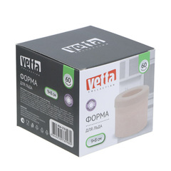 Форма силиконовая для льда VETTA, 60 кубиков, 9х8см