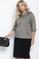 Костюм Эдельвейс (черно-бежевый) К11283 LT Collection