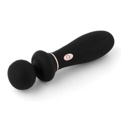 Черный вибратор So Divine Relax Portable Massage Wand - 24 см. - 