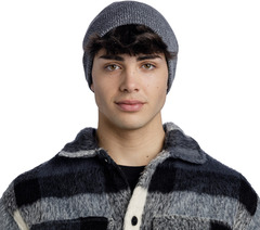 Вязаная шапка Buff Knitted Hat Jarn Grey Melange - 2