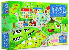 Usborne Book and Jigsaw On the Farm