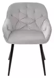 фото 2 Стул BREEZE BLUVEL-03 LIGHT GREY, велюр / черный каркас М-City на profcook.ru