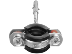 ЗУБР 1/2?, цинк, 1 шт, трубный хомут с сантехнической шпилькой и дюбелем (37866-20-24)