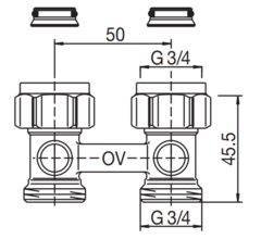 Oventrop 'Multiflex' F ZB 3/4