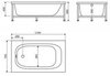 BelBagno BB-140-SCR Передняя панель для акриловой ванны 1385x550
