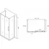 Abber AG30170BH-S75B-S75B Душевой уголок, 170x75x195