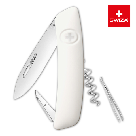 Уценка! Швейцарский нож SWIZA D01 Standard, 95 мм, 6 функций, белый