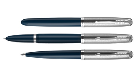 Ручка шариковая Parker 51 Core, Midnight Blue CT, (2123503)