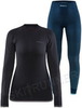 Премиальный Теплый Комплект термобелья Craft Warm Fuseknit Intensity 21-22 женский Navy-Black