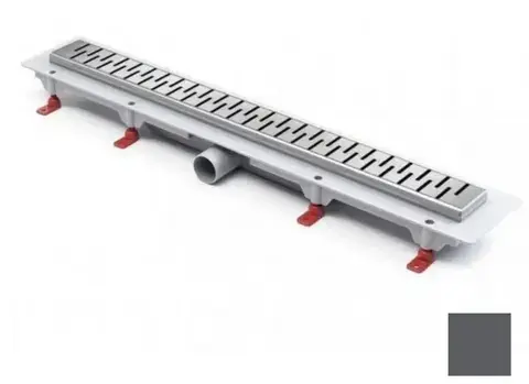 Трап линейный для пола, боковой слив, титан MCH CH750/50MN1TI